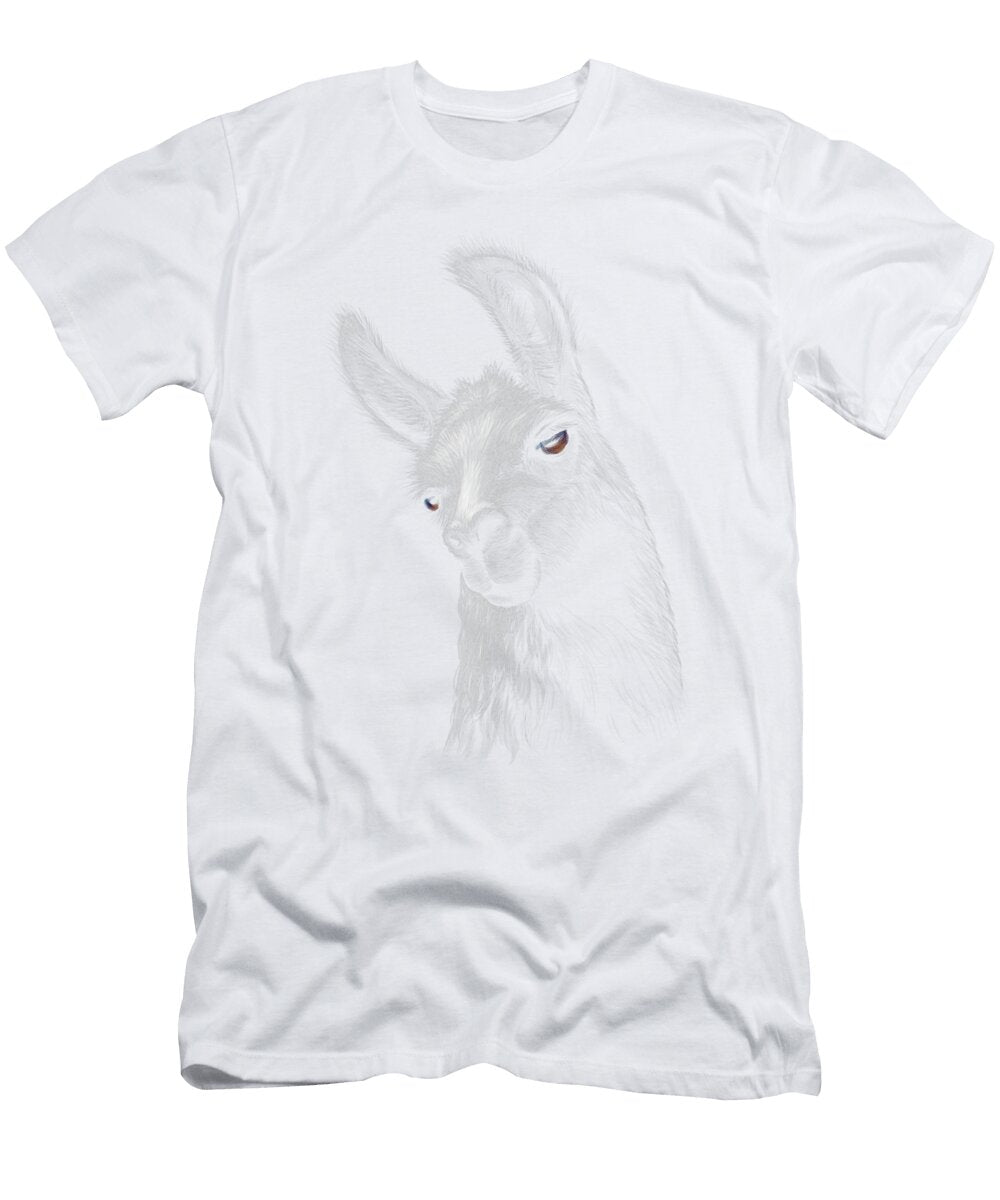 Strong Llama Vintage Style Alpaca Portrait Rap Ezone Prints T-Shirt