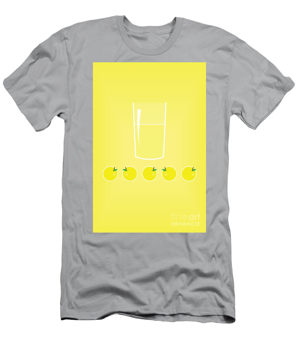 Stylized Lemon Juice in a Glass Mendelex Photography T-Shirt