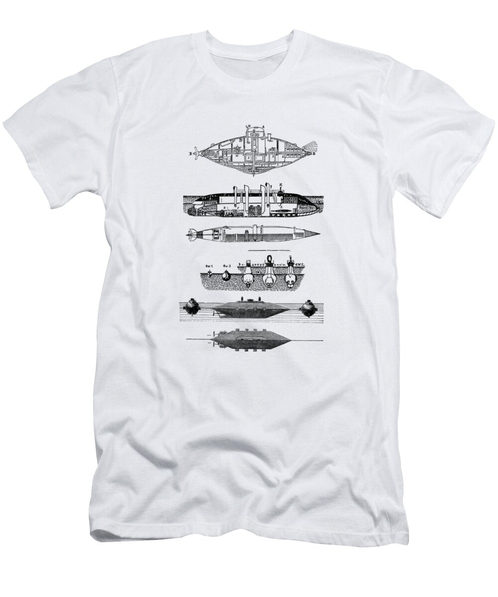 Submarine Chart Madame Memento T-Shirt