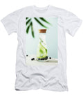 Summer Infused Water with Cucumber Blackberry and Rosemary on Blue Sky Background Summer Refreshment Concept Natalia Klenova T-Shirt