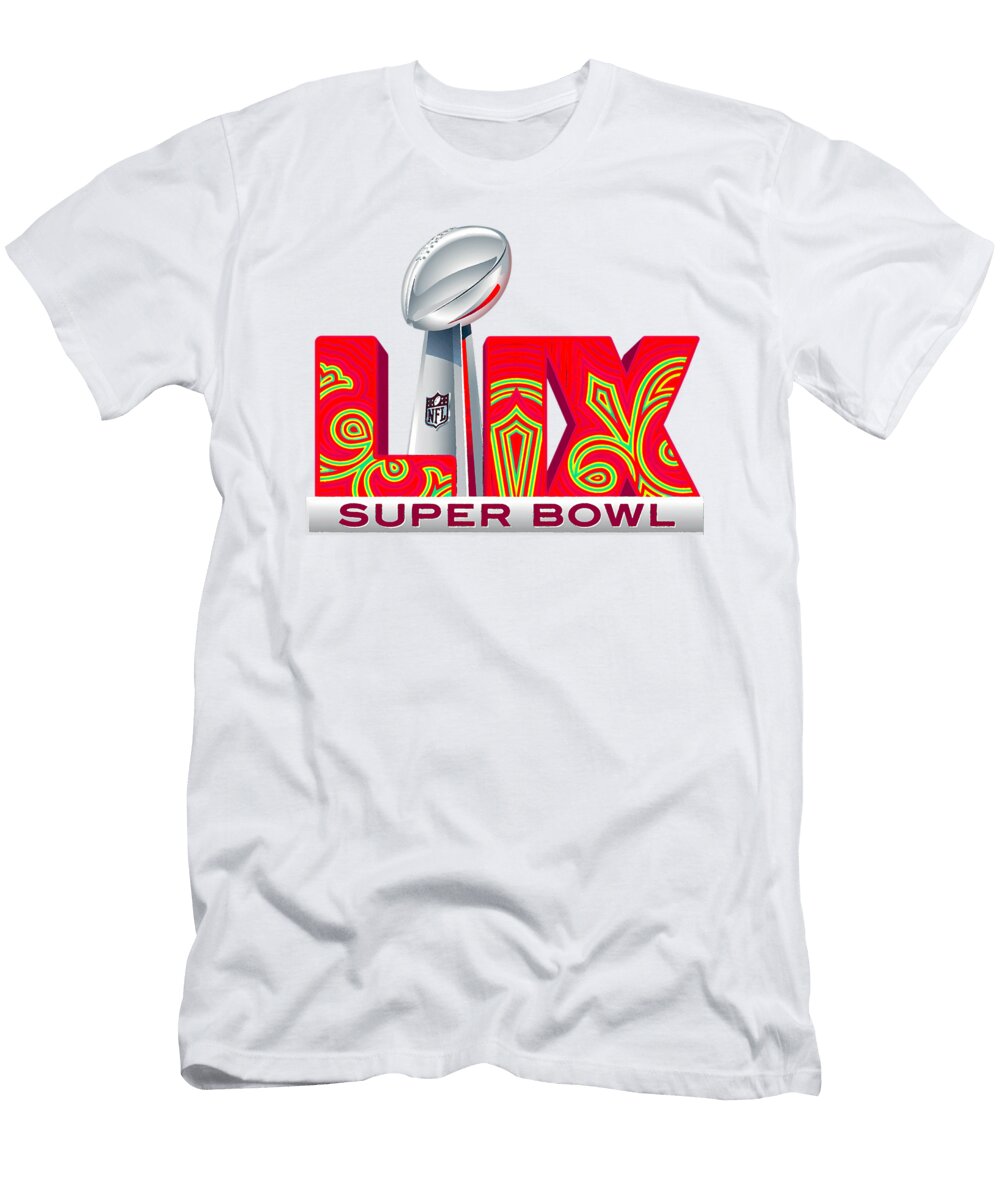 Super Bowl Liv Logo Design Milar Style T-Shirt