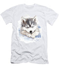 Super Cute Angel Sleeping Puppy Siberian Husky Dog 002 Wendy Sakura Wendy Sakura T-Shirt