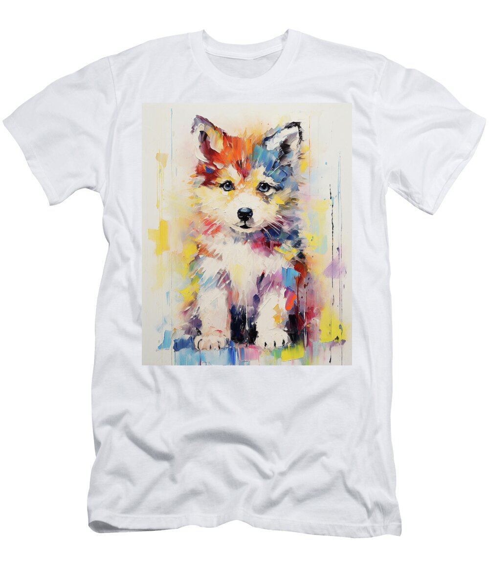 Super Cute Siberian Husky Dog Puppy 002 Xeno Lucilfer Xeno Lucilfer T-Shirt