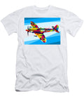 Supermarine Spitfire Aircraft Pop Art Lintang Wicaksono T-Shirt