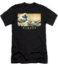 Surfing Poodle Kanagawa Wave Japanese Dog Funny Natalie Lidford T-Shirt