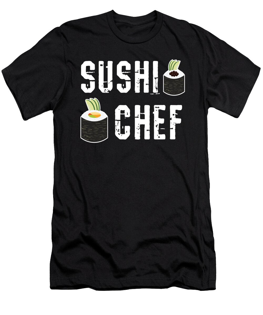 Sushi Chef Japan Maki Rice Mooon T-Shirt