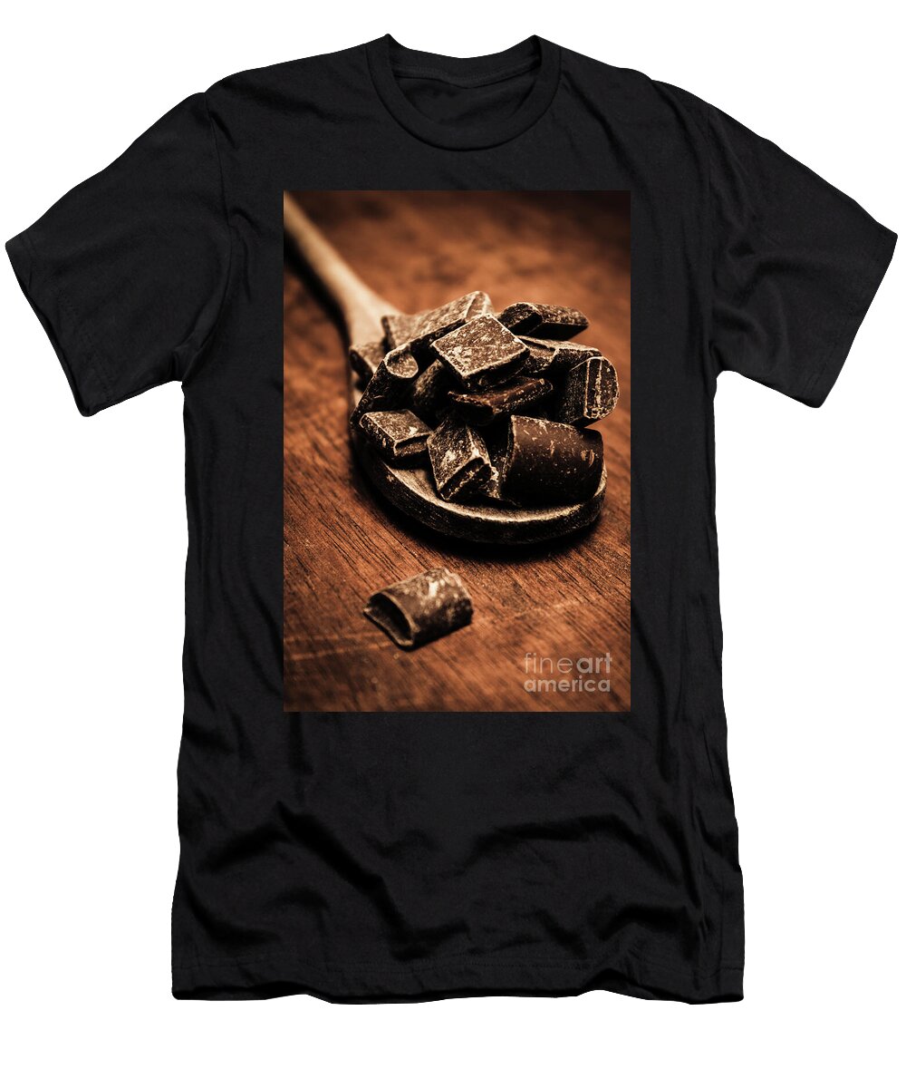 Sweet Delicious Dark Brown Chocolate Jorgo Photography Wall Art Gallery T-Shirt