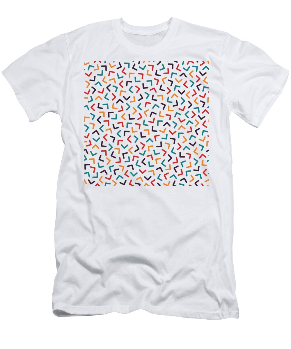 Sweet Pattern Stars Alpaca Man T-Shirt