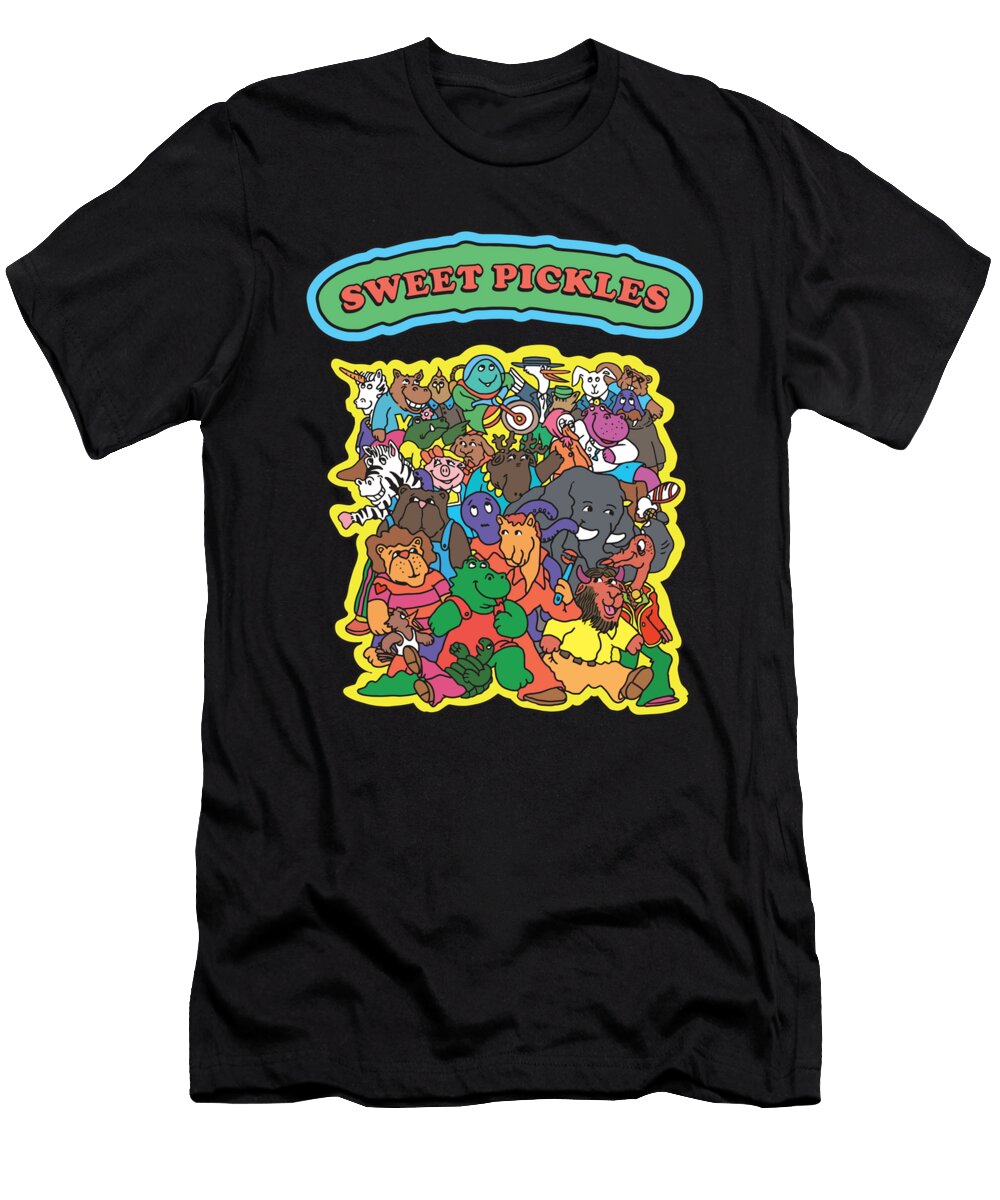 Sweet Pickles Retro Reading Books Kids Thompson Graham T-Shirt