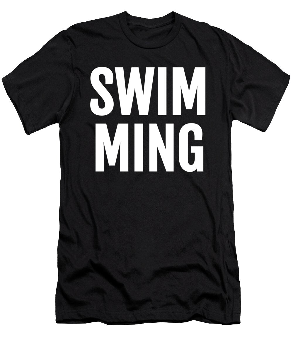 Swimming Large Text Funny Snorkeling Swimmer Henry B T-Shirt