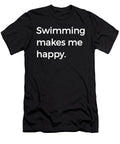 Swimming Makes Me Happy Funny Snorkeling Swimmer Henry B T-Shirt