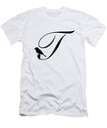 T in Black Bird and Script Custom Home Fashions T-Shirt