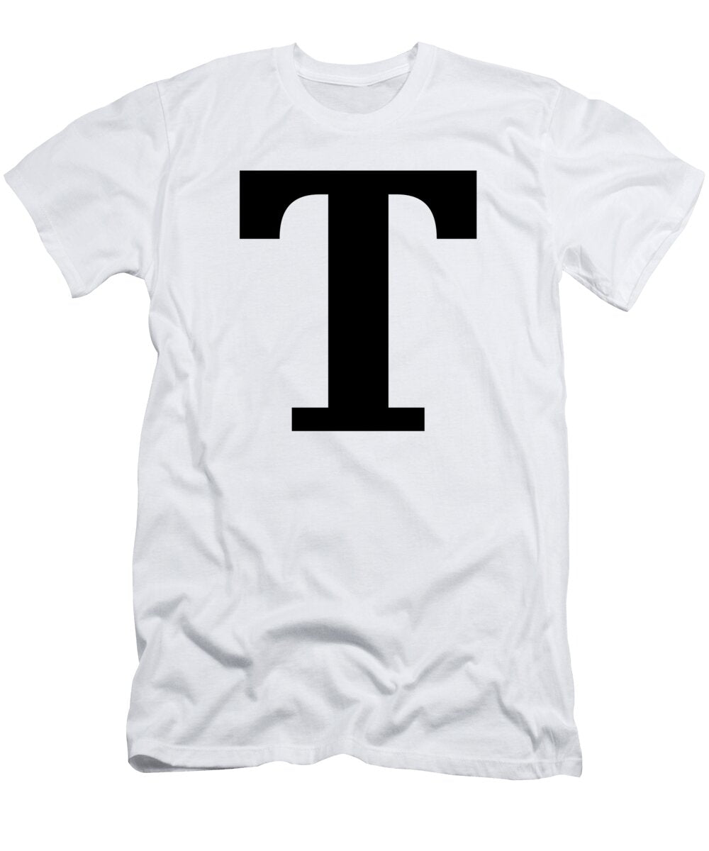 T in Black Typewriter Style Custom Home Fashions T-Shirt