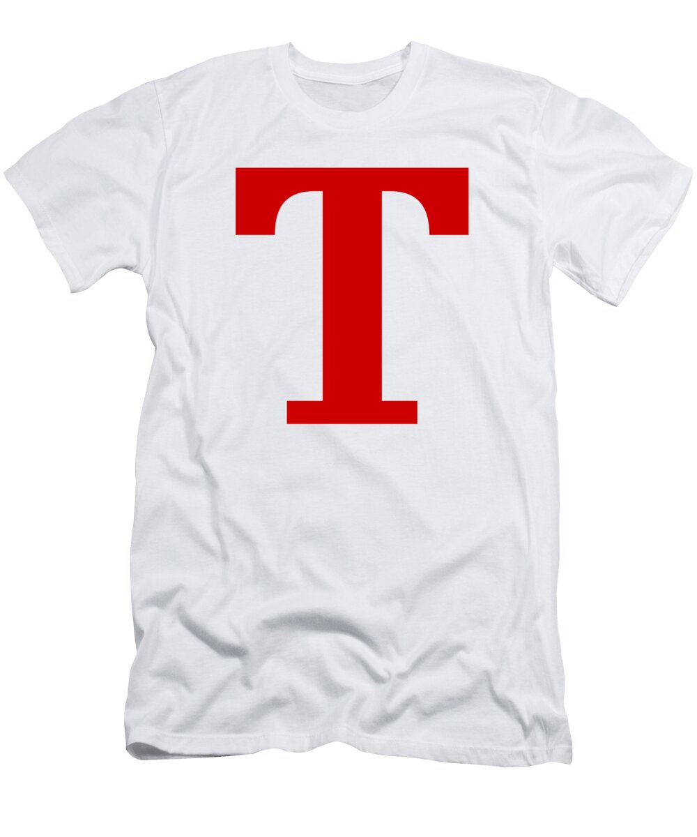 T in Red Typewriter Style Custom Home Fashions T-Shirt