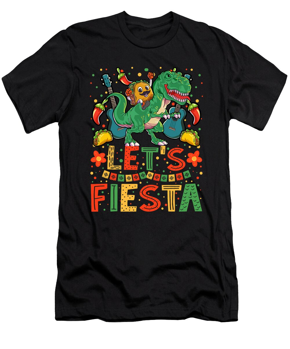 Taco Dinosaur Cinco De Mayo Taco Boys Kids Mexican Dhbubble T-Shirt