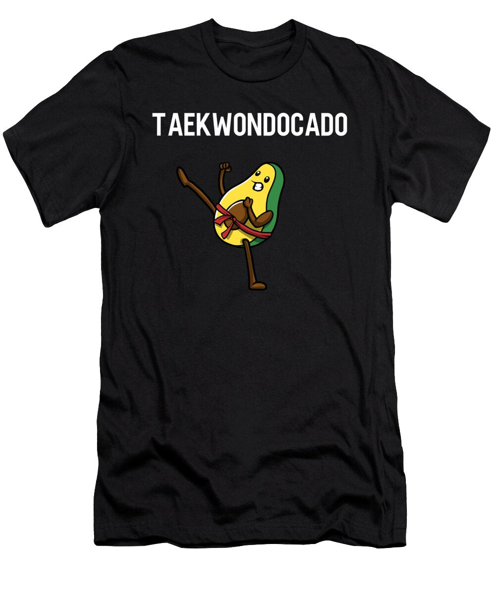 Taekwondo Avocado Martial Arts Fighter Taekwondo Crazy Squirrel T-Shirt