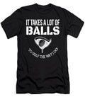Takes a Lot of Balls Golf Ball Clubs Golfers Moon T-Shirt