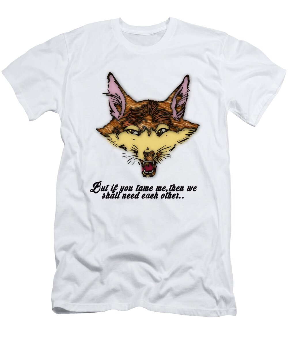 Tame Me Fox Said Dictionary Art Jacob Kuch T-Shirt