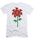 Tampa Bay Buccaneers NFL Football Team Logo Flower Art Steven Shaver T-Shirt
