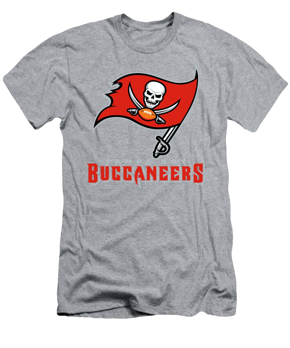 Tampa Bay Buccaneers on an Abraded Steel Texture Movie Poster Prints T-Shirt