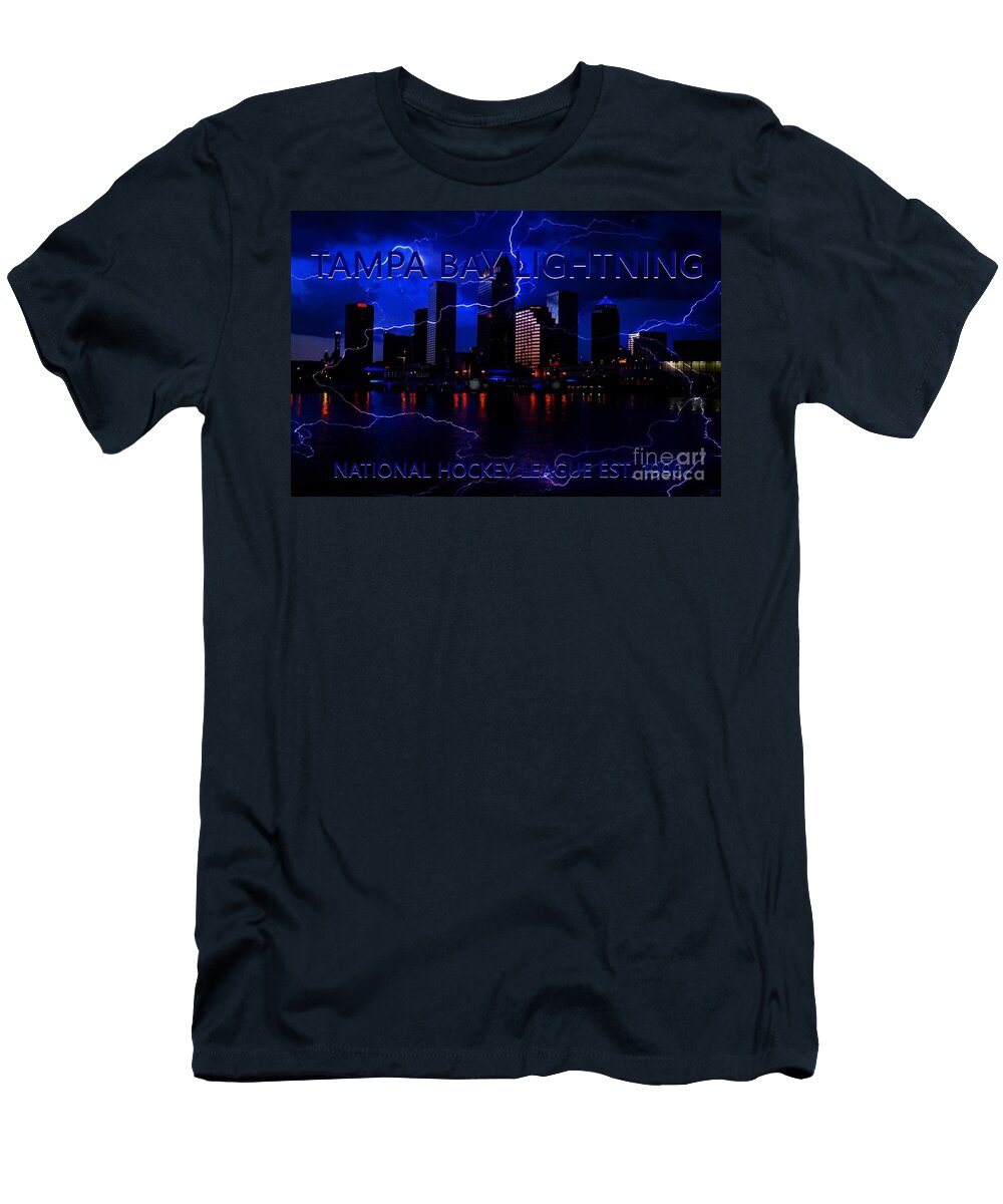 Tampa Bay Lightning Hockey City Work a David Lee Thompson T-Shirt