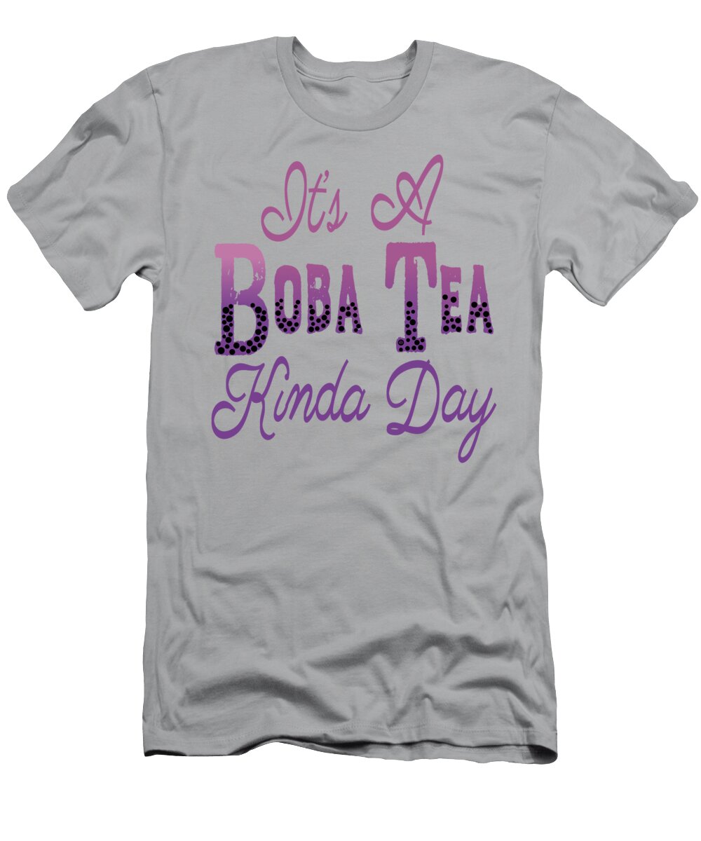 Taro Bubble Tea It S a Boba Kinda Day David Millenheft T-Shirt