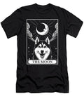 Tarot Card Vintage Crescent Moon Siberian Husky Yah Lishr T-Shirt
