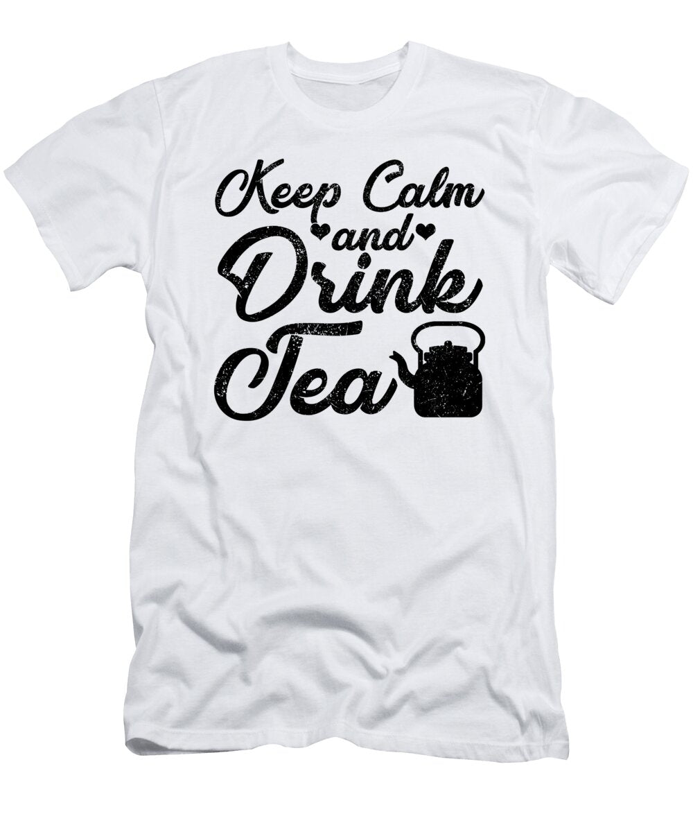 Tea Drinker Gift Idea Keep Calm and Drink Tea Kanig Designs T-Shirt