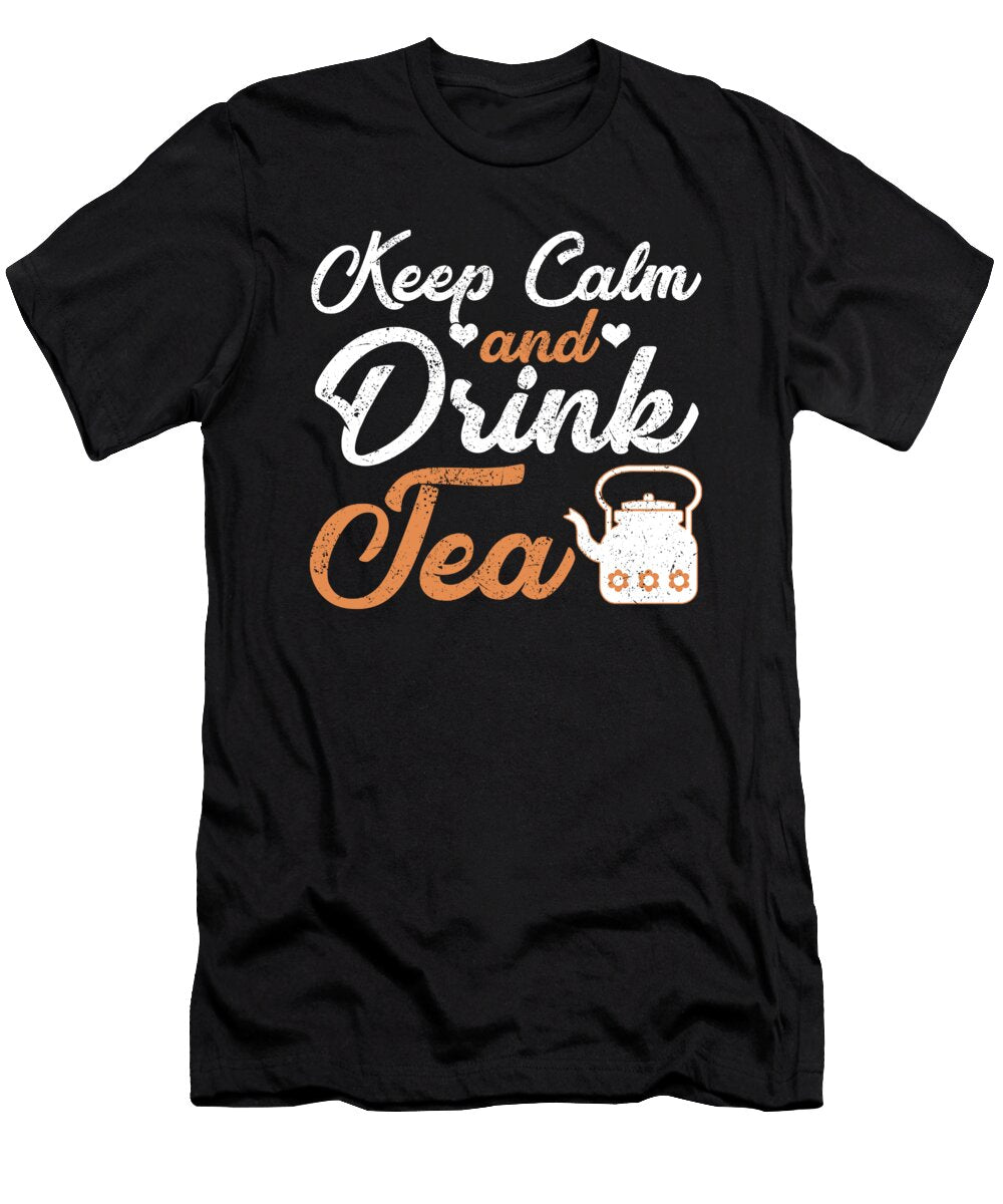 Tea Drinker Gift Keep Calm and Drink Tea Kanig Designs T-Shirt