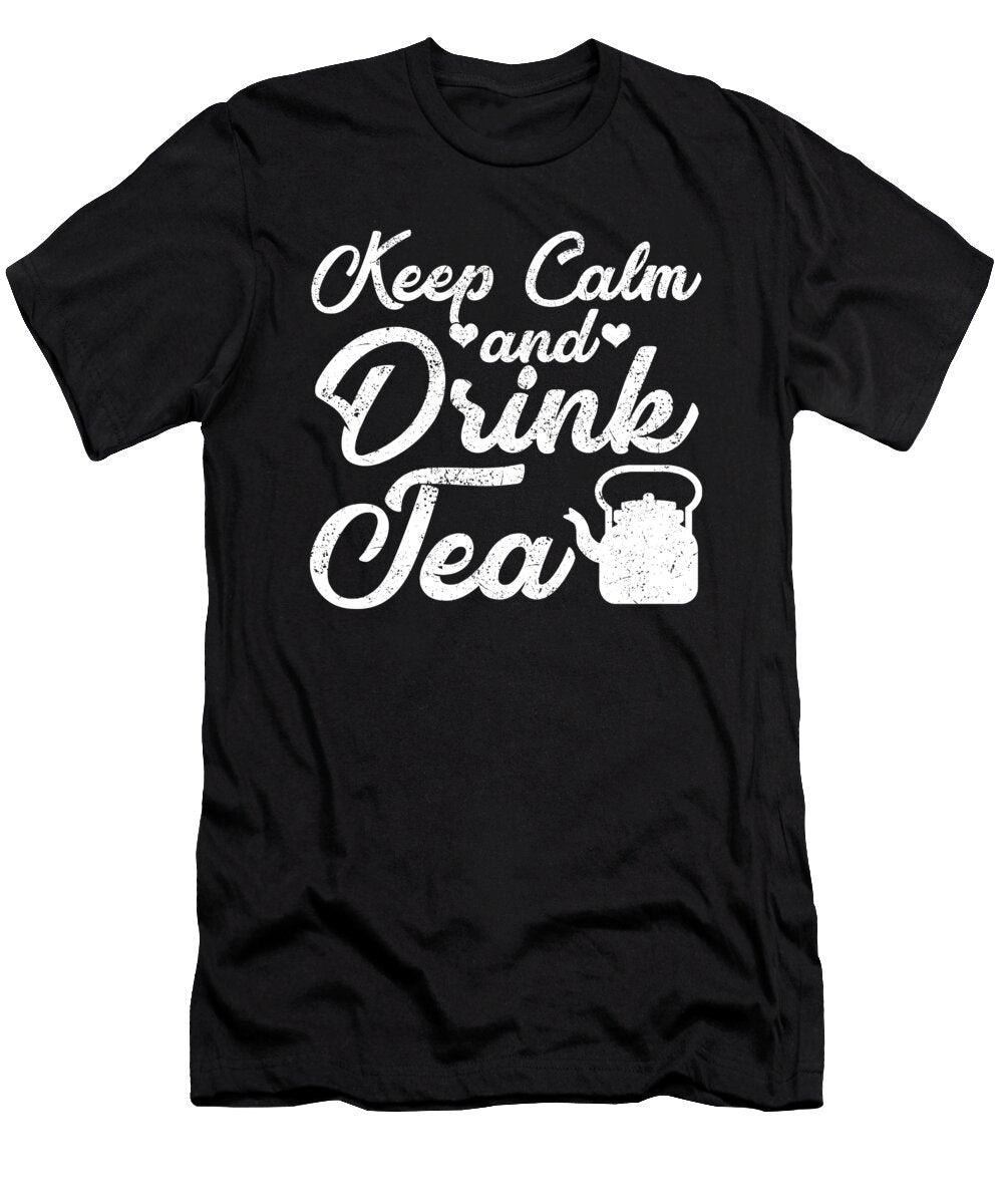 Tea Drinker Gifts Keep Calm and Drink Tea Kanig Designs T-Shirt