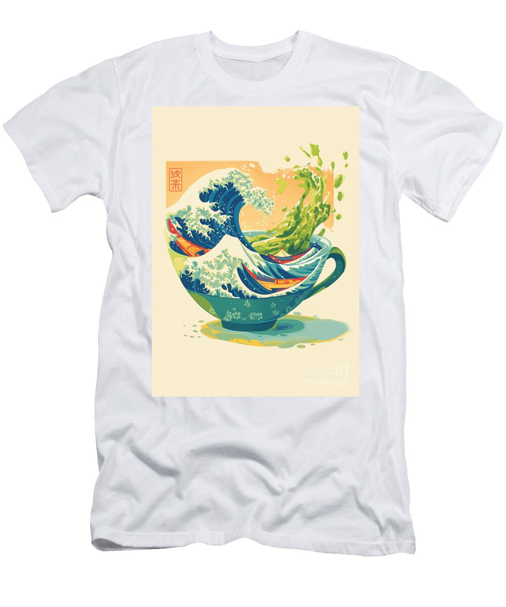 Tea Wave the Great Tide of Tea Eva T-Shirt