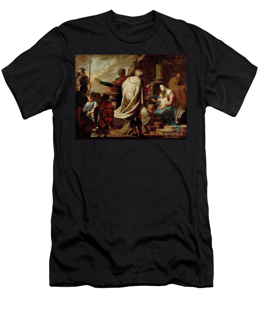 Teh Adoration of the Magi Circa 1640 Bernardo Cavallino T-Shirt