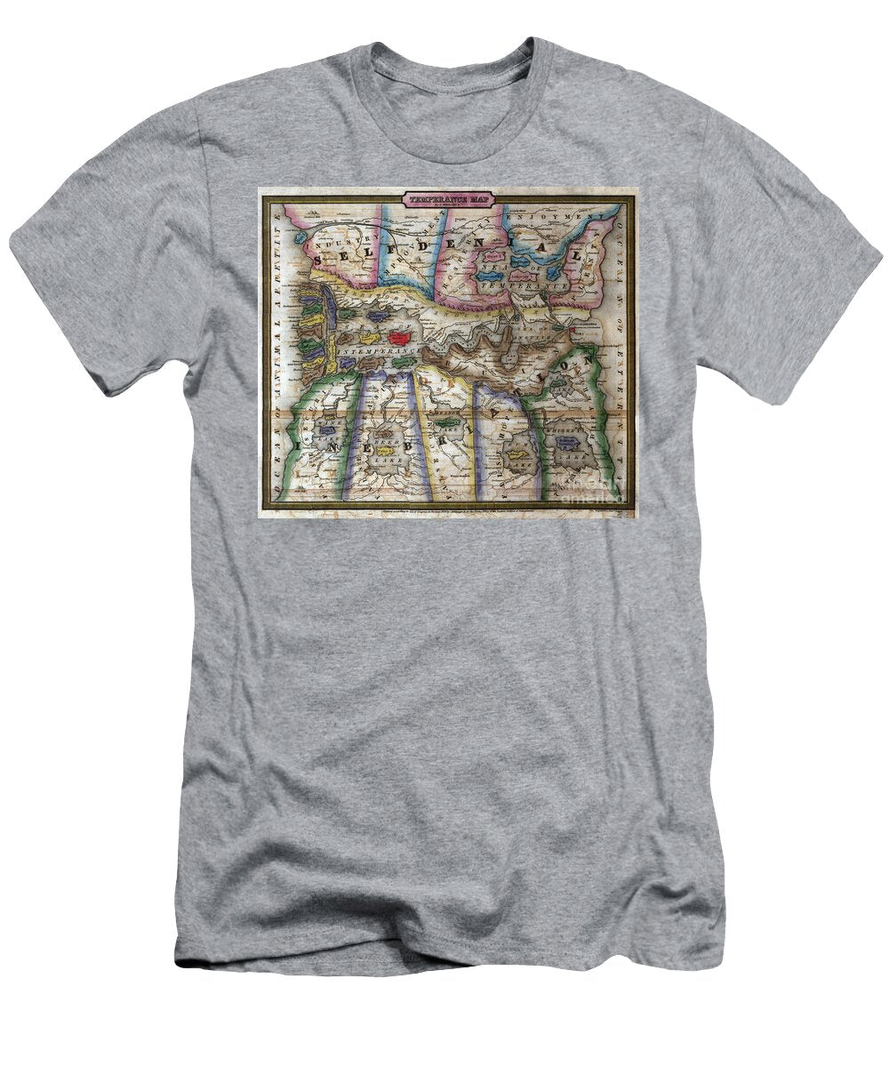 Temperance Map Jon Neidert T-Shirt