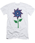 Tennessee Titans NFL Football Team Logo Flower Art Steven Shaver T-Shirt
