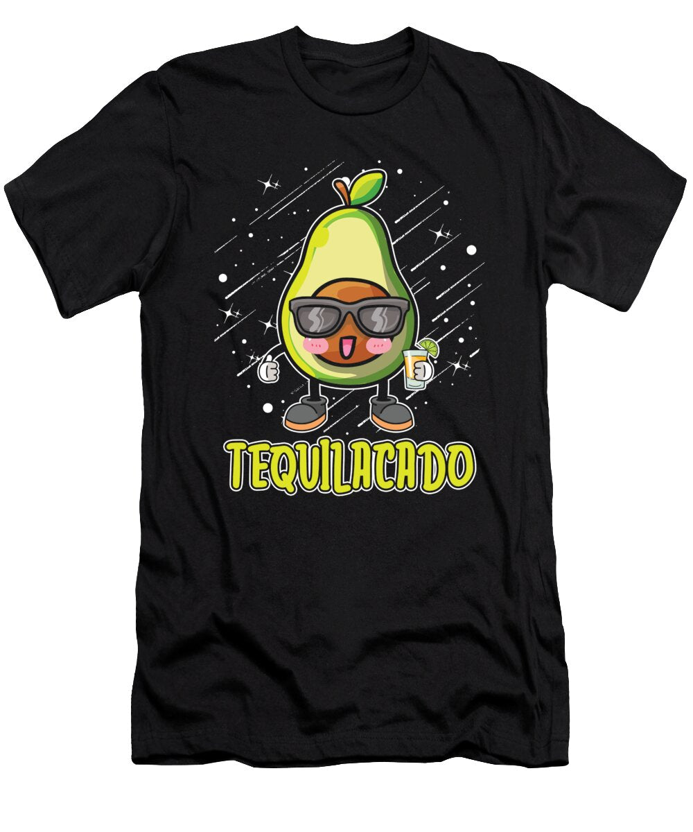 Tequila Avocado Drink Alcohol Cocktail Tequila Crazy Squirrel T-Shirt