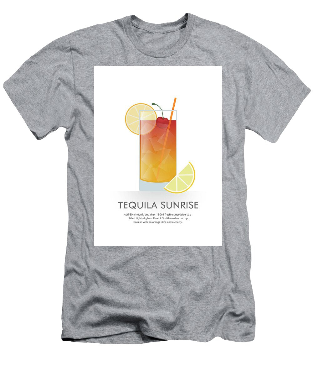 Tequila Sunrise Cocktail Dennson Creative T-Shirt