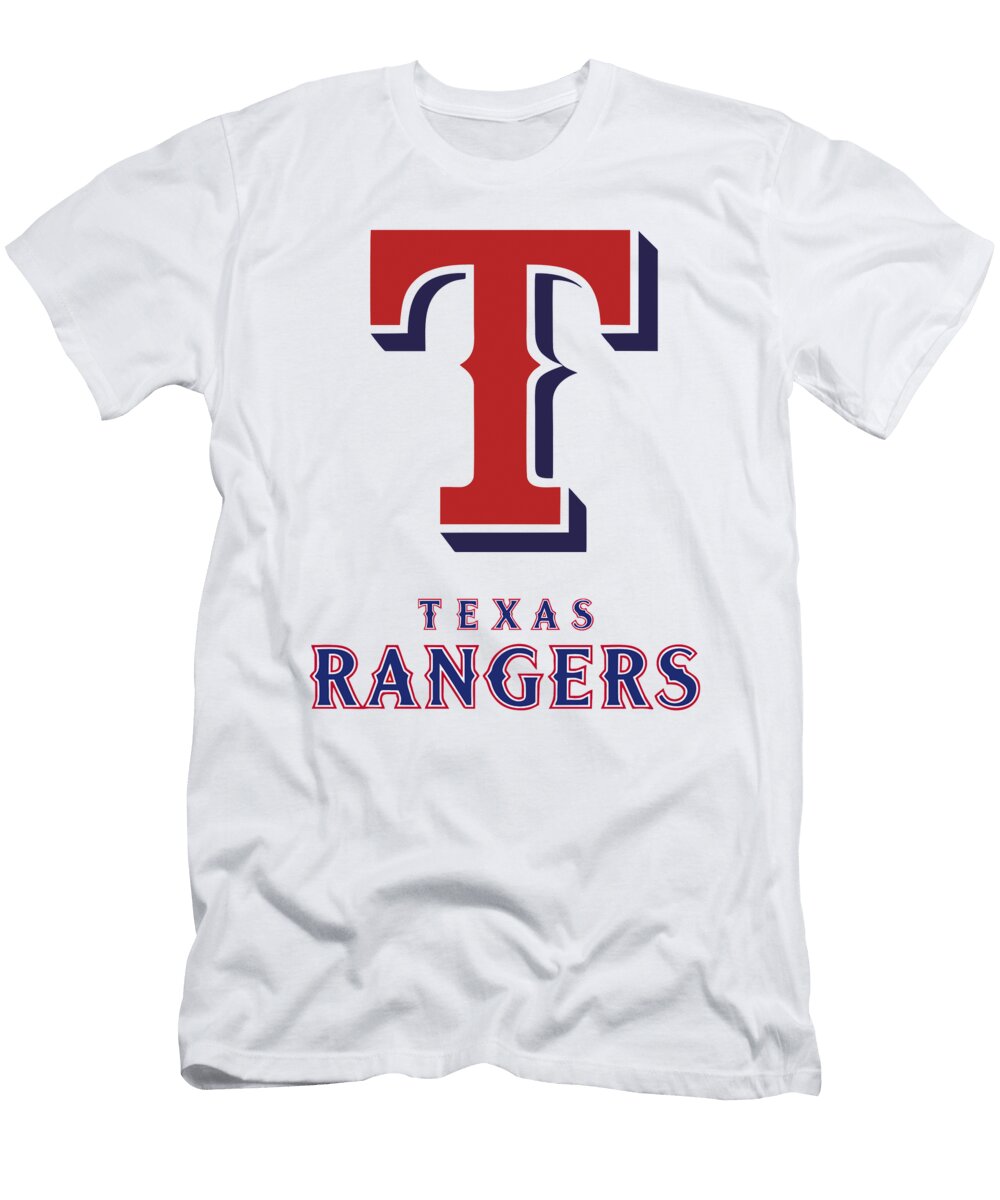 Texas Rangers Baseball Team Logo Jaron Kunze T-Shirt