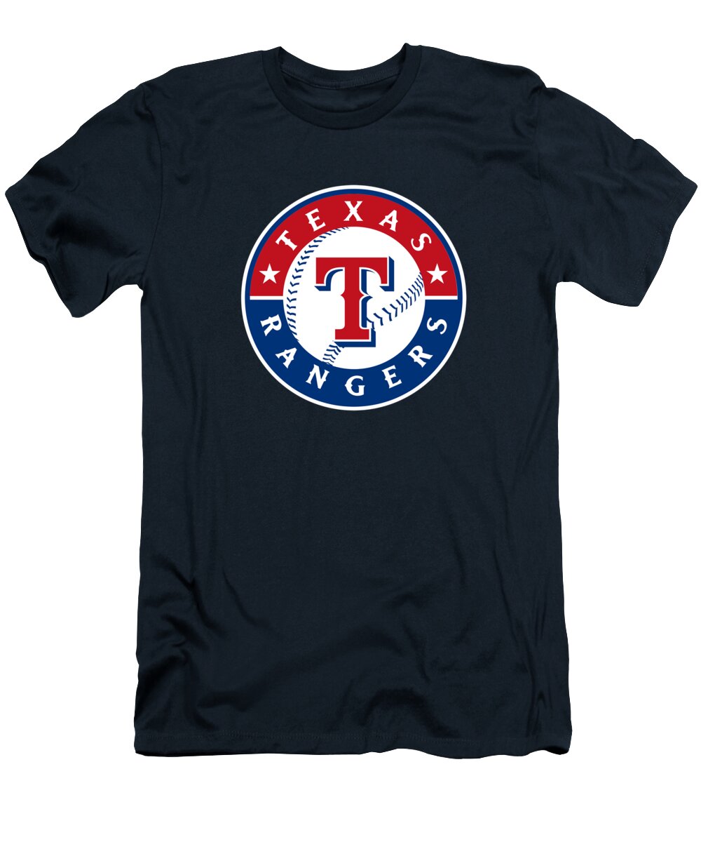 Texas Rangers Emblem Logo Emmett Wilkinson T-Shirt