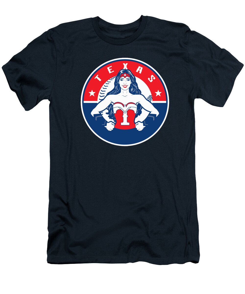 Texas Rangers Wonder Woman Huyen Vu T-Shirt