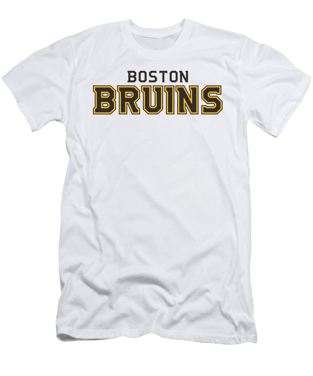 Text Logo of Boston Bruins Lafayette Stehr T-Shirt