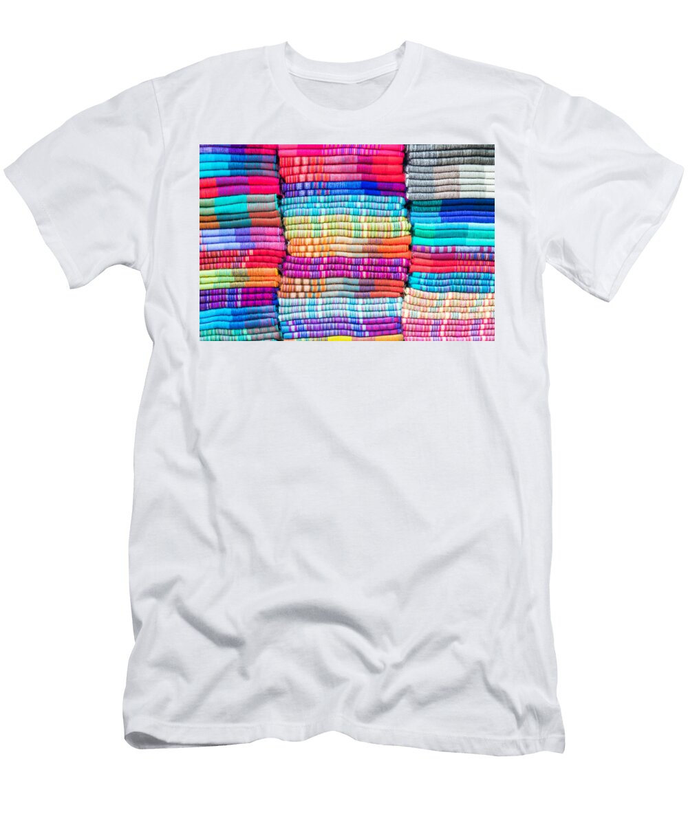 Textiles in Otavalo Ecuador Jess Kraft T-Shirt