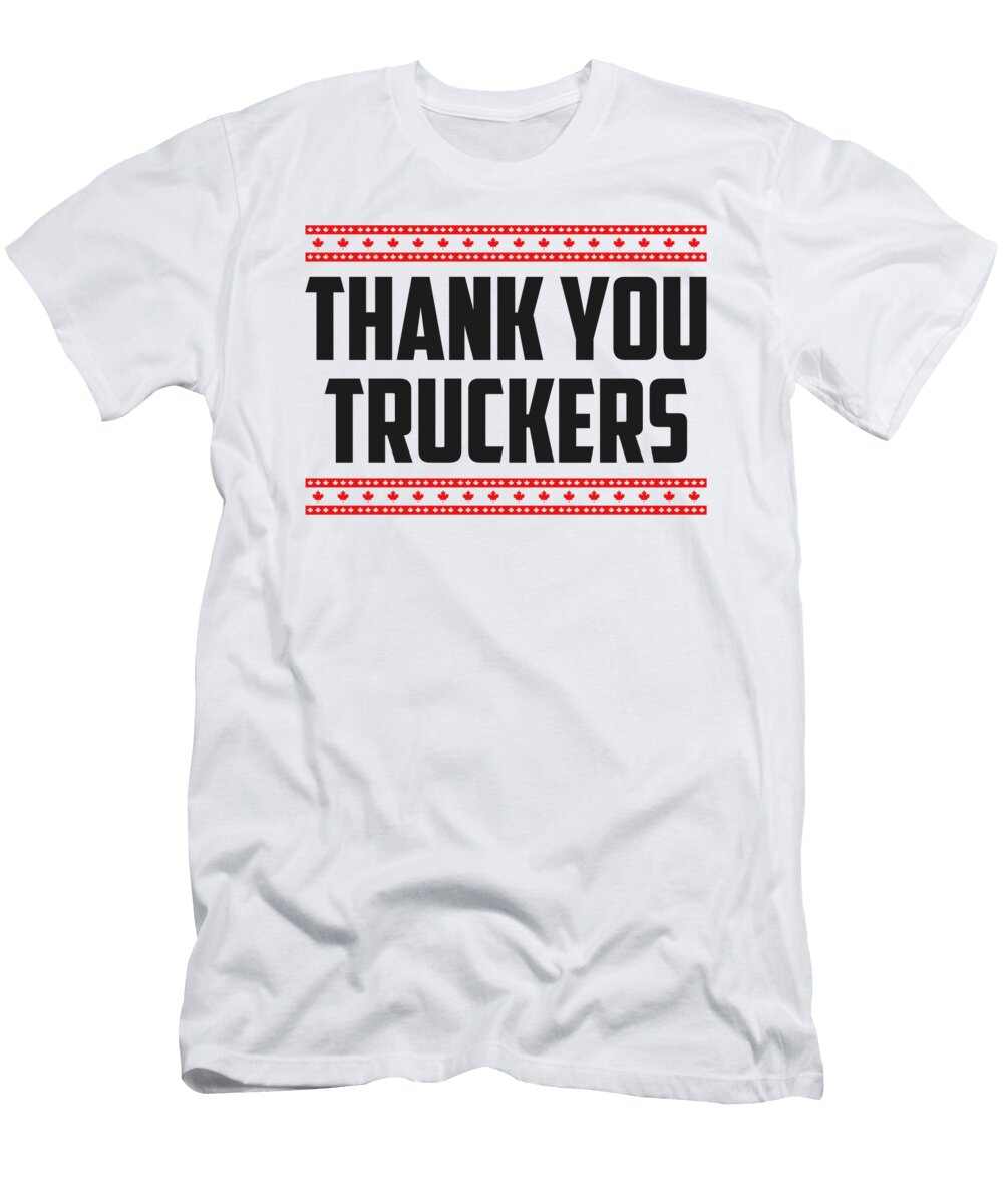 Thank You Canada Truckers Freedom Convoy 2022 Maltiben Patel T-Shirt