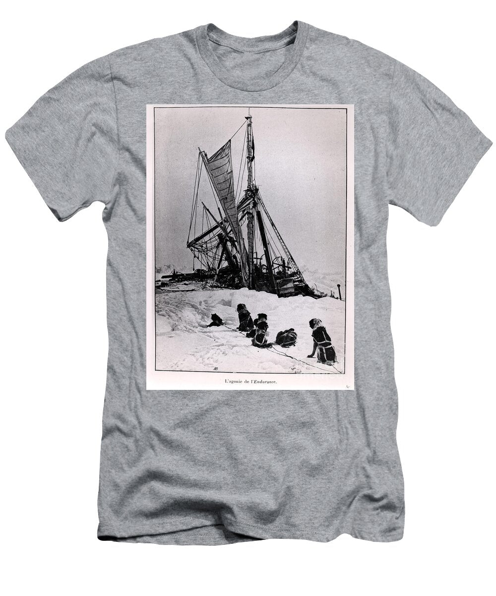 The Agony of the Endurance From Expedition to the South Pole By Ernest Shackleton 1874 1922 1914 1917 French Photographer T-Shirt