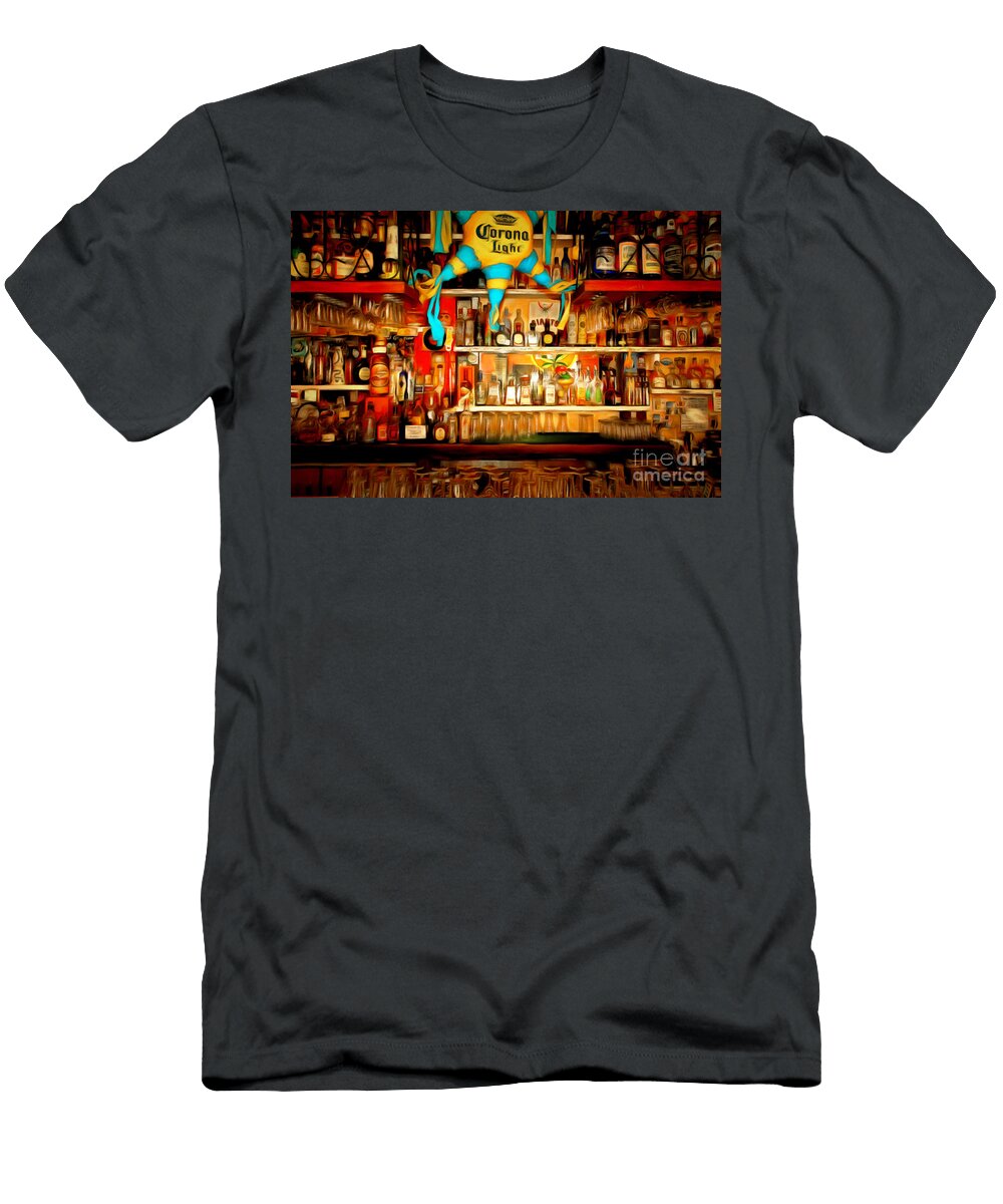 The Bar 7d14187brun Wingsdomain Art and Photography T-Shirt