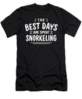 The Best Days Are Spent Snorkeling Summer Snorkeler Tropical Maximus Designs T-Shirt