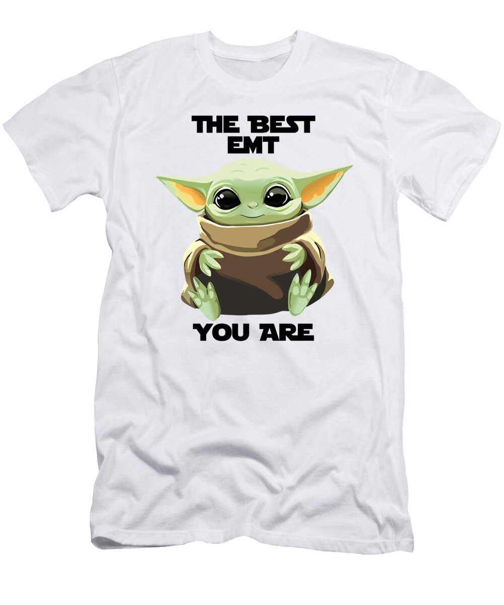 The Best Emt You Are Cute Baby Alien Funny Gift for Coworker Present Gag Office Joke Sci Fi Fan Funnygiftscreation T-Shirt