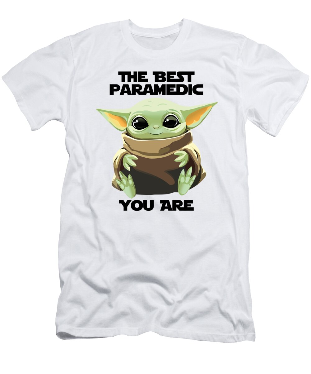 The Best Paramedic You Are Cute Baby Alien Funny Gift for Coworker Present Gag Office Joke Sci Fi Fan Funnygiftscreation T-Shirt