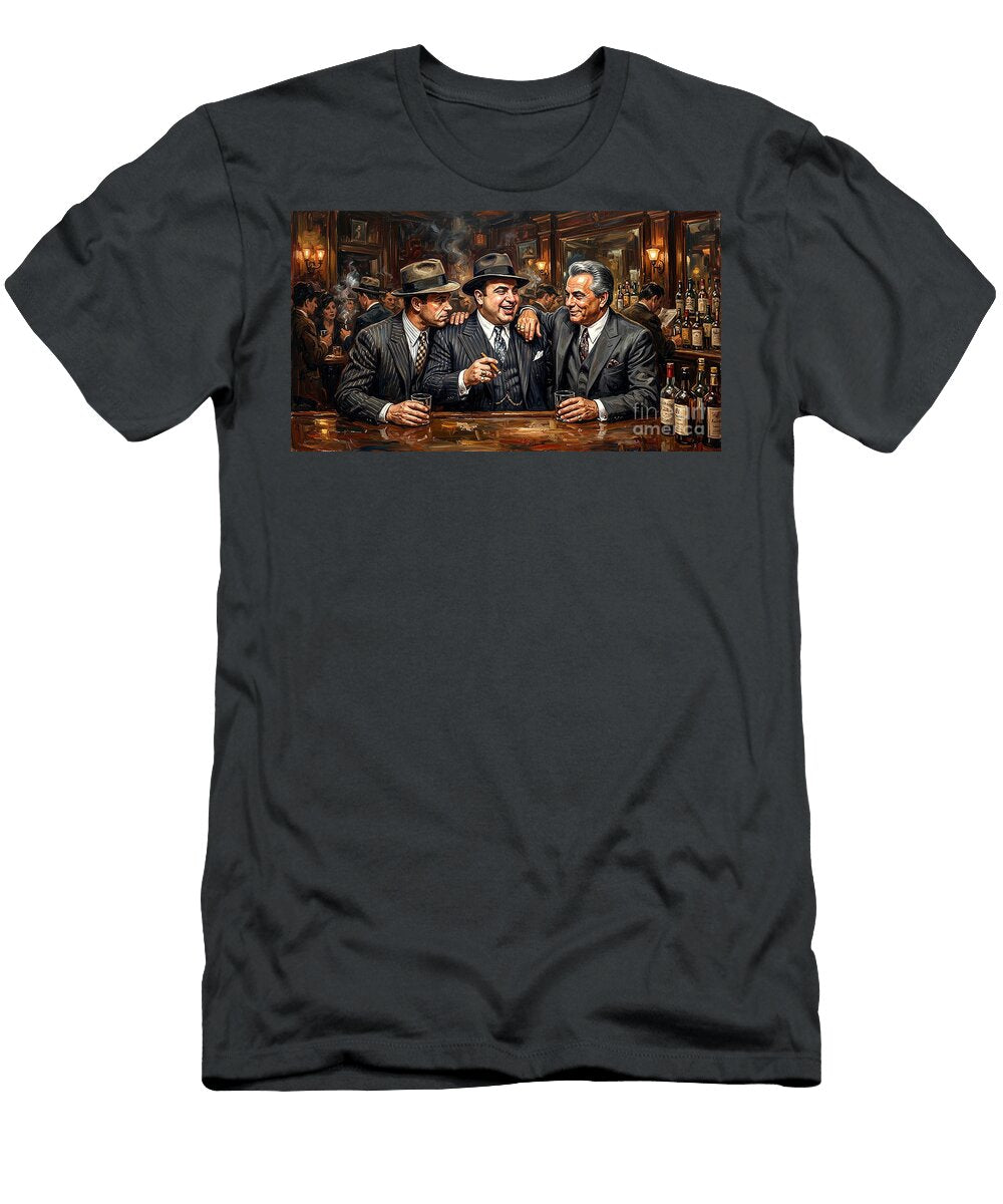 The Boys Are Back in Town Al Capone and John Gotti Mafia Crime Bosses 20260503g Wingsdomain Art and Photography T-Shirt
