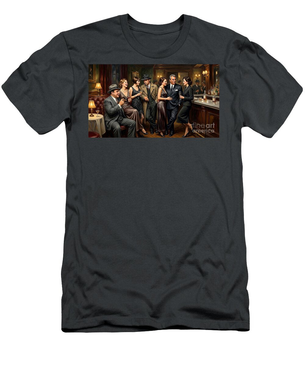 The Boys Are Back in Town Al Capone Scarface and John Gotti Dapper Don Mafia Crime Bosses 20260503i Wingsdomain Art and Photography T-Shirt