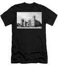 The Castle on the Hill Northern Illinois University Altgeld Hall Dekalb Black and White Dmr Filho T-Shirt